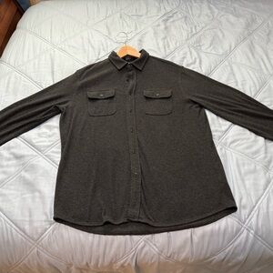 Faherty Charcoal Gray Legend Sweater Shirt